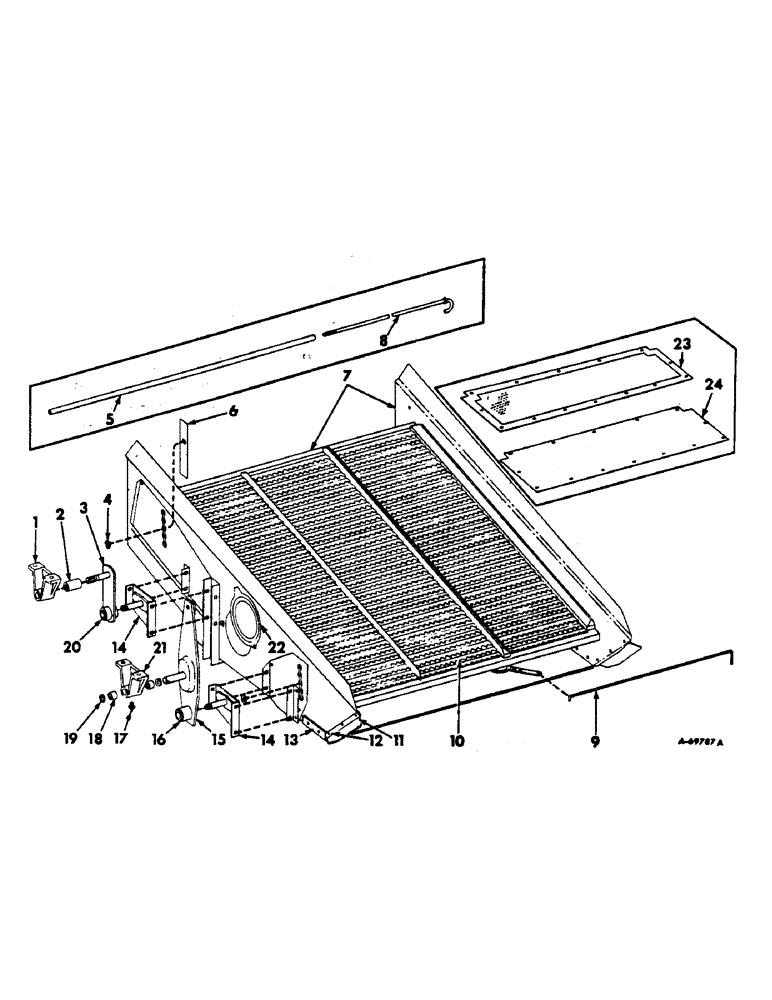Схема запчастей Case IH 303 - (084) - SHOE, SHOE SIEVE (74) - CLEANING