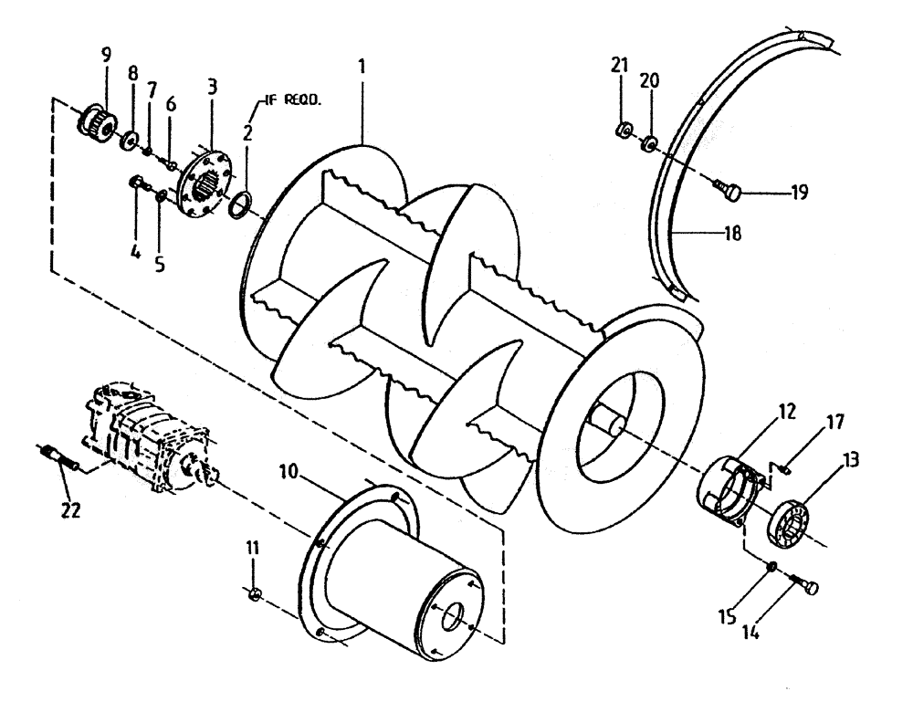 Схема запчастей Case IH 7000 - (A02-45) - FINNED ROLLER - UNDERSLUNG BASECUTTER (FLORIDA OPTION) Mainframe & Functioning Components