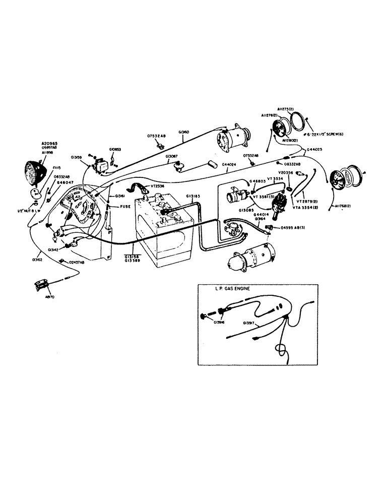 Схема запчастей Case IH 300B-SERIES - (068) - HEAD LAMPS AND ELECTRIC CABLES (04) - ELECTRICAL SYSTEMS