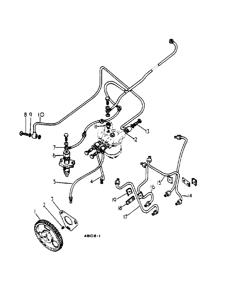 Схема запчастей Case IH 364 - (1-09) - FUEL INJECTION SYSTEM (01) - ENGINE