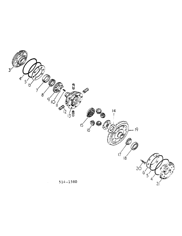 Схема запчастей Case IH 268 - (07-060) - DIFFERENTIAL AND CONNECTIONS (04) - Drive Train