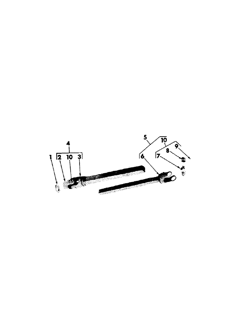 Схема запчастей Case IH 150 - (E-11[B]) - SIDE DRIVE SHAFT UNIVERSAL (HAYES STEEL) 