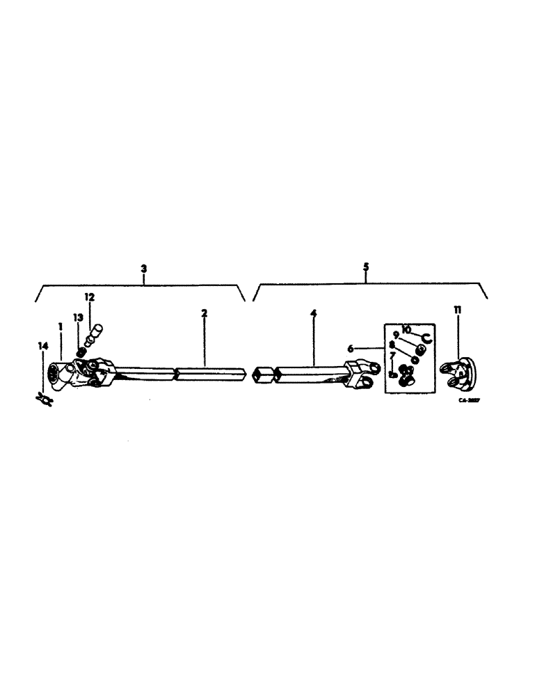 Схема запчастей Case IH 3110 - (N-10) - FRONT POWER DRIVE EQUIPMENT, ROCKWELL STANDARD 