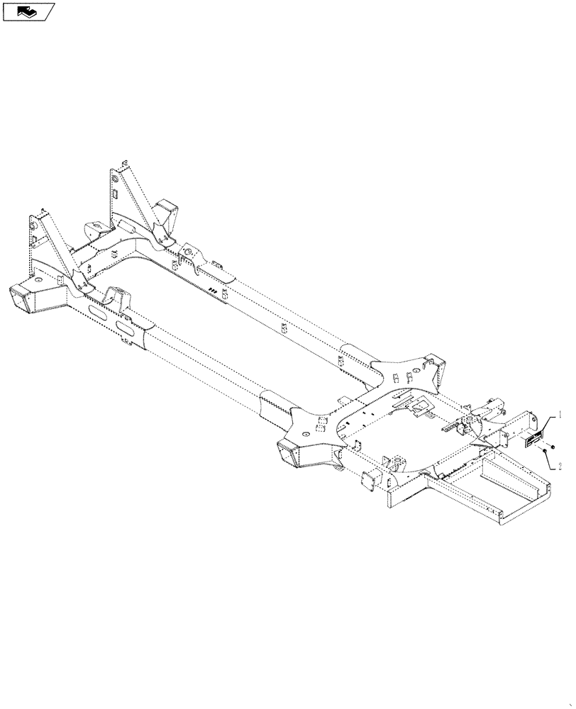 Схема запчастей Case IH 4420 - (04-044) - SERIAL PLATE GROUP Suspension & Frame