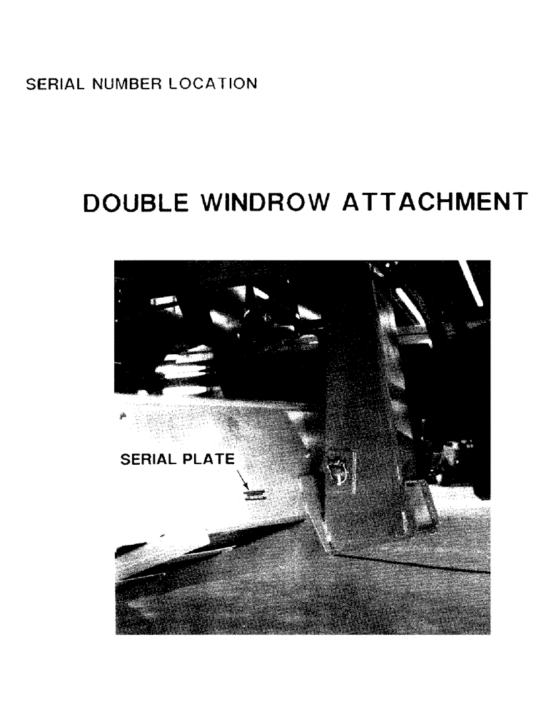 Схема запчастей Case IH 8840 - (1-2) - SERIAL NUMBER LOCATION (05) - SERVICE & MAINTENANCE