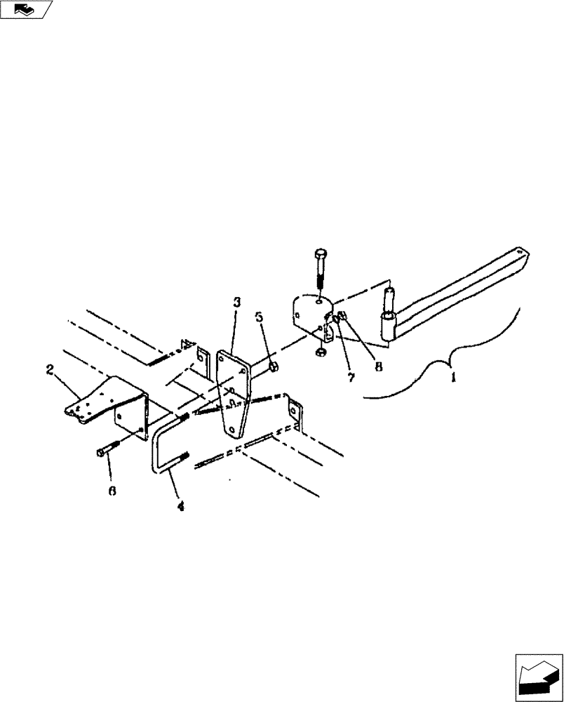 Схема запчастей Case IH FERTILIZER - (35.850.01) - SAFETY-SWING QUICK COUPLER ARM WITH REGULATOR STAND (35) - HYDRAULIC SYSTEMS