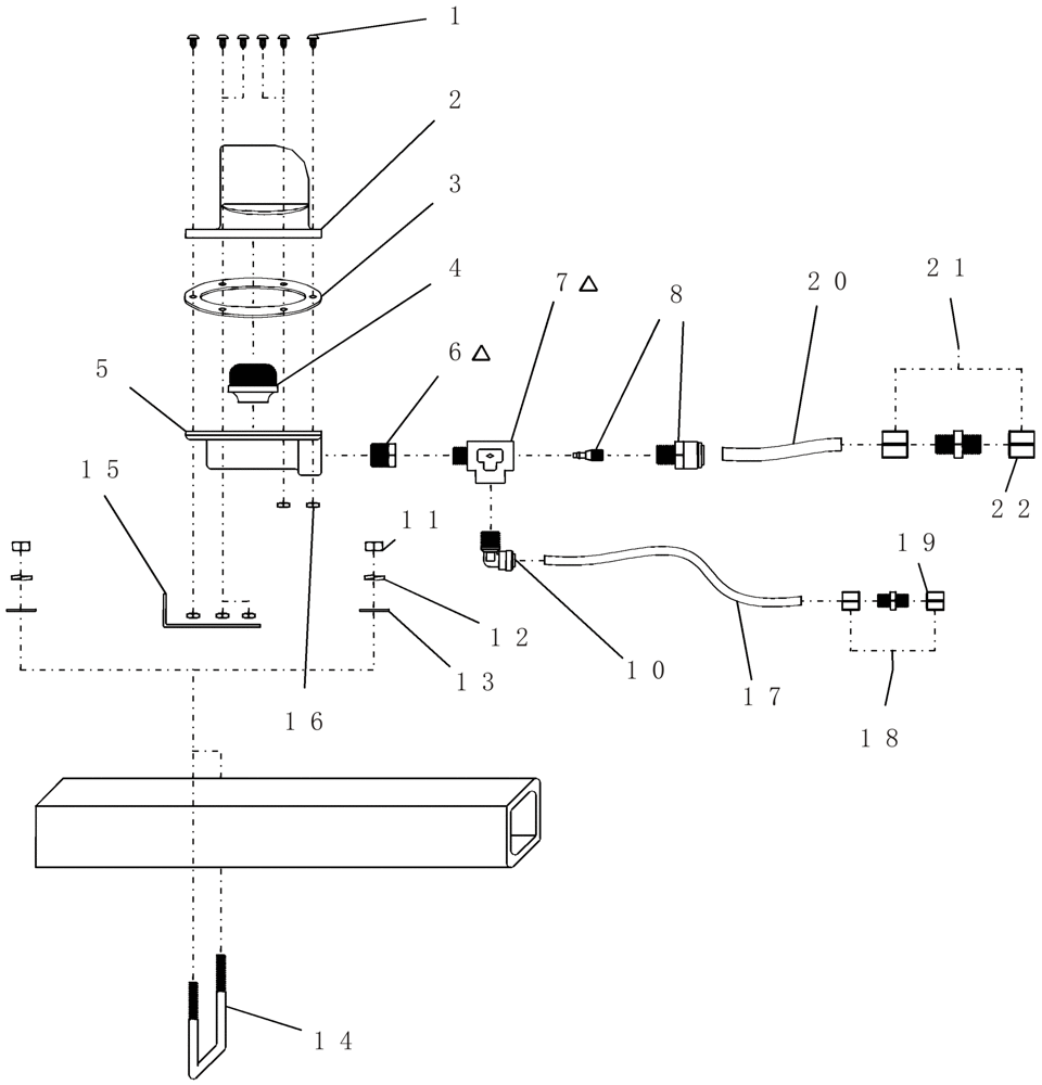 Схема запчастей Case IH 160 - (88.100.14) - MARKER, FOAM - BOOM TRACKER FOAMHEAD DETAILS (88) - ACCESSORIES