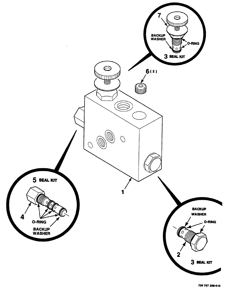 Схема запчастей Case IH 8420 - (09-22) - HYDRAULIC REGULATOR ASSEMBLY (THREADER) (07) - HYDRAULICS