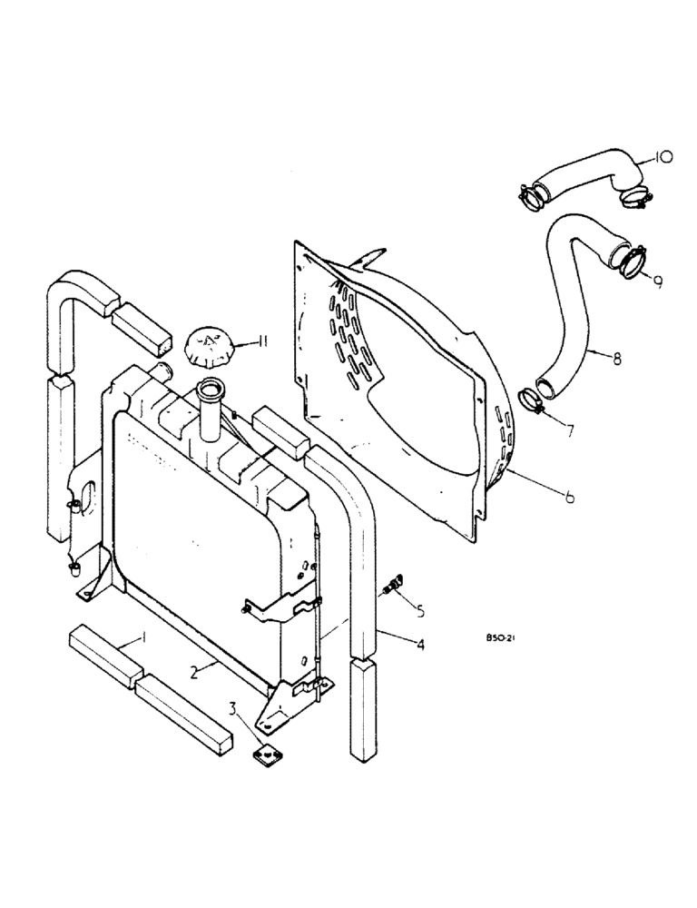 Схема запчастей Case IH 784 - (06-02) - COOLING, RADIATOR AND CONNECTIONS Cooling