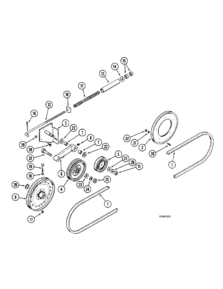 Схема запчастей Case IH 1660 - (9F-02) - STRAW SPREADER DRIVE (19) - STRAW SPREADER & CHOPPER