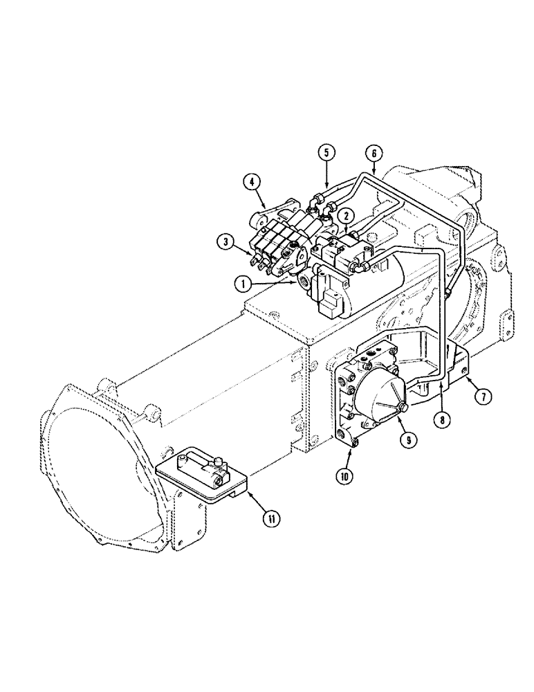 Схема запчастей Case IH 885 - (1-012) - PICTORIAL INDEX, MAIN HYDRAULICS (00) - PICTORIAL INDEX
