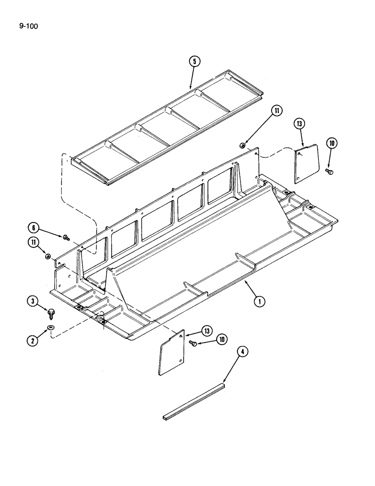 Схема запчастей Case IH 3594 - (9-100) - CAB, PLENUM (09) - CHASSIS/ATTACHMENTS