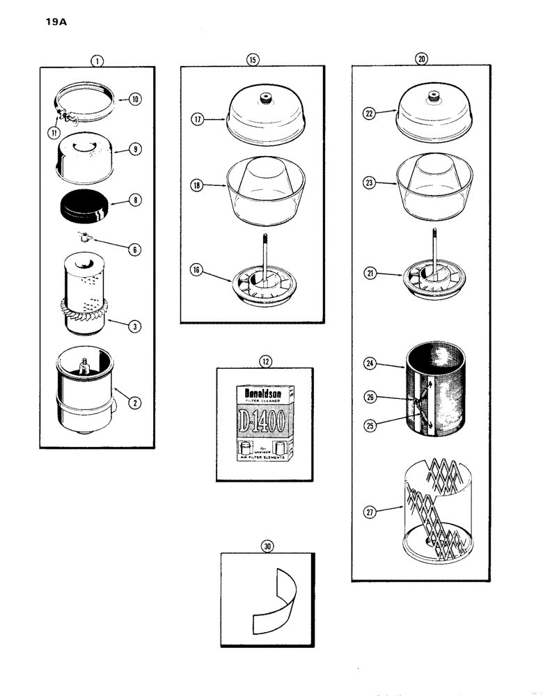 Схема запчастей Case IH 870 - (019A) - AIR CLEANER, (336B) DIESEL ENGINE (02) - ENGINE