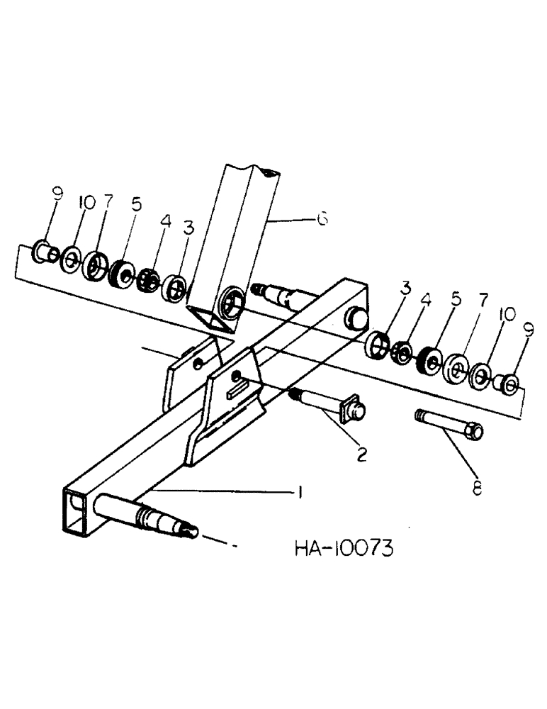 Схема запчастей Case IH 55 - (J-10) - MAIN FRAME AXLE 