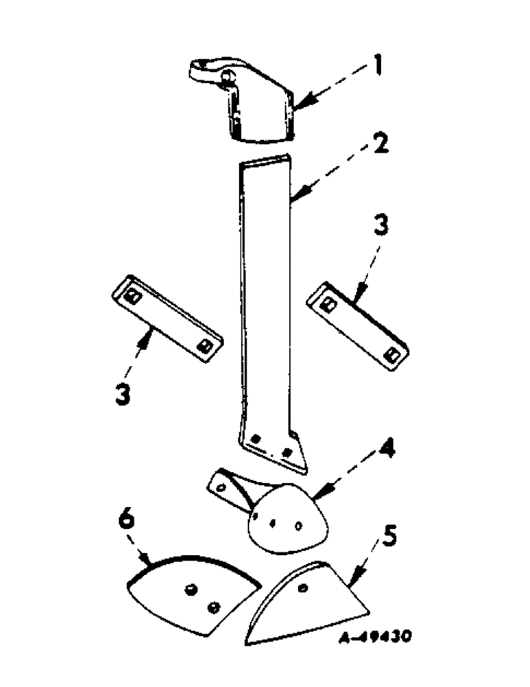 Схема запчастей Case IH 70 - (E-10) - STATIONARY JOINTERS, ONE PER FURROW 