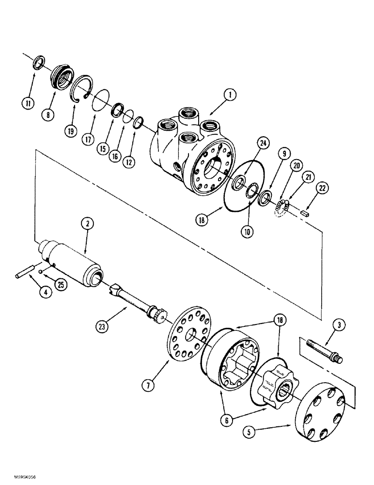 Схема запчастей Case IH 9370 QUADTRAC - (5-014) - STEERING CONTROL VALVE (05) - STEERING
