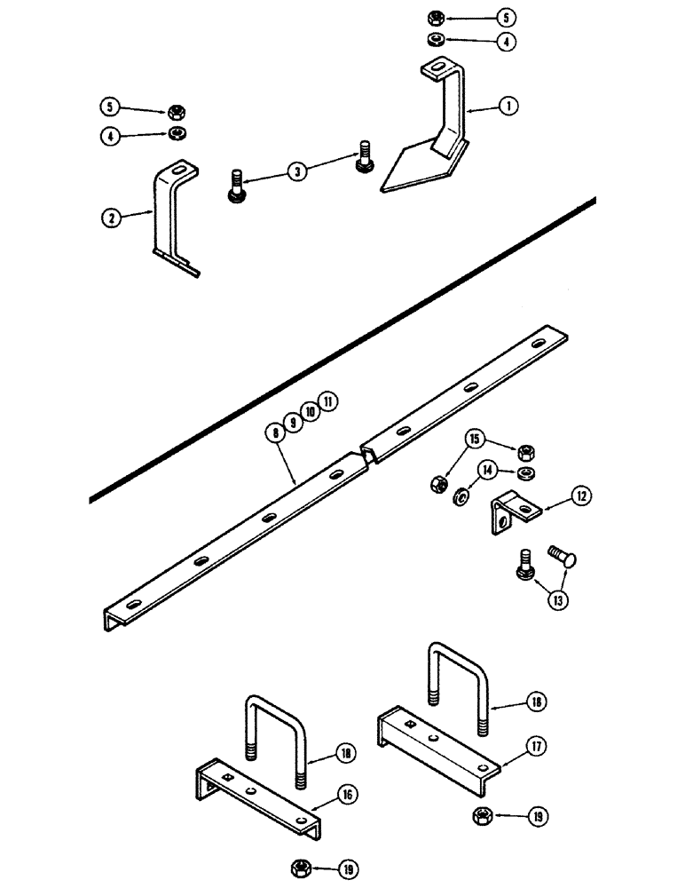Схема запчастей Case IH E30 - (090) - SCRAPERS, FRONT AND REAR, CENTER GANG 