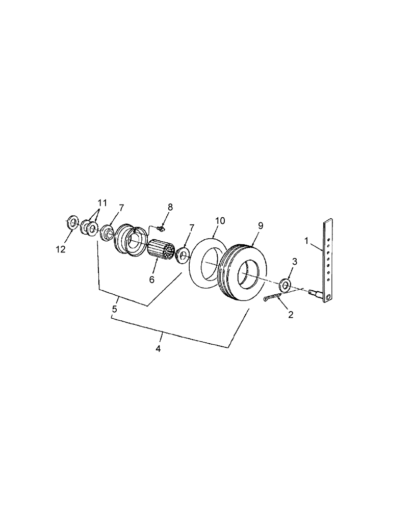 Схема запчастей Case IH SBX540 - (029) - PICKUP TIRE (PNEUMATIC) & WHEEL (44) - WHEELS