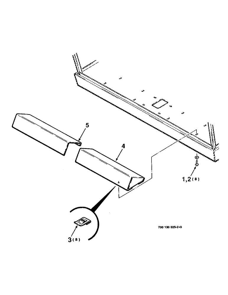 Схема запчастей Case IH 8830 - (7-08) - CAB FOOT SUPPORT ASSEMBLIES (09) - CHASSIS