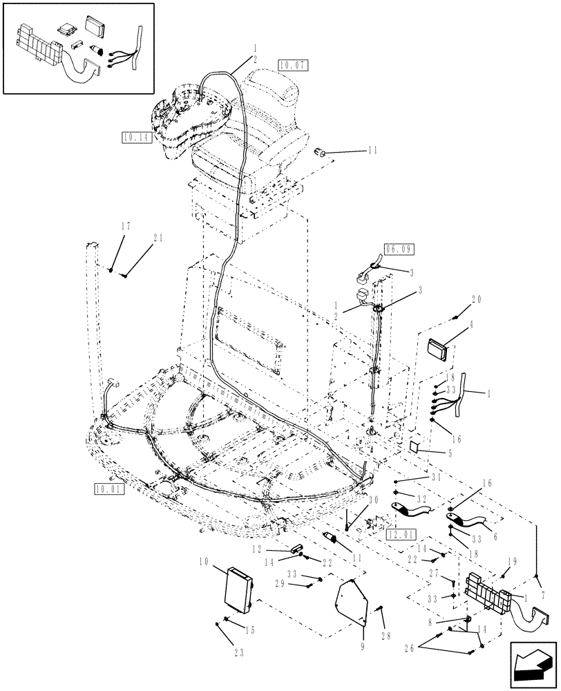 Схема запчастей Case IH WD1903 - (06.08[1]) - ELECTRICAL, CAB (06) - ELECTRICAL