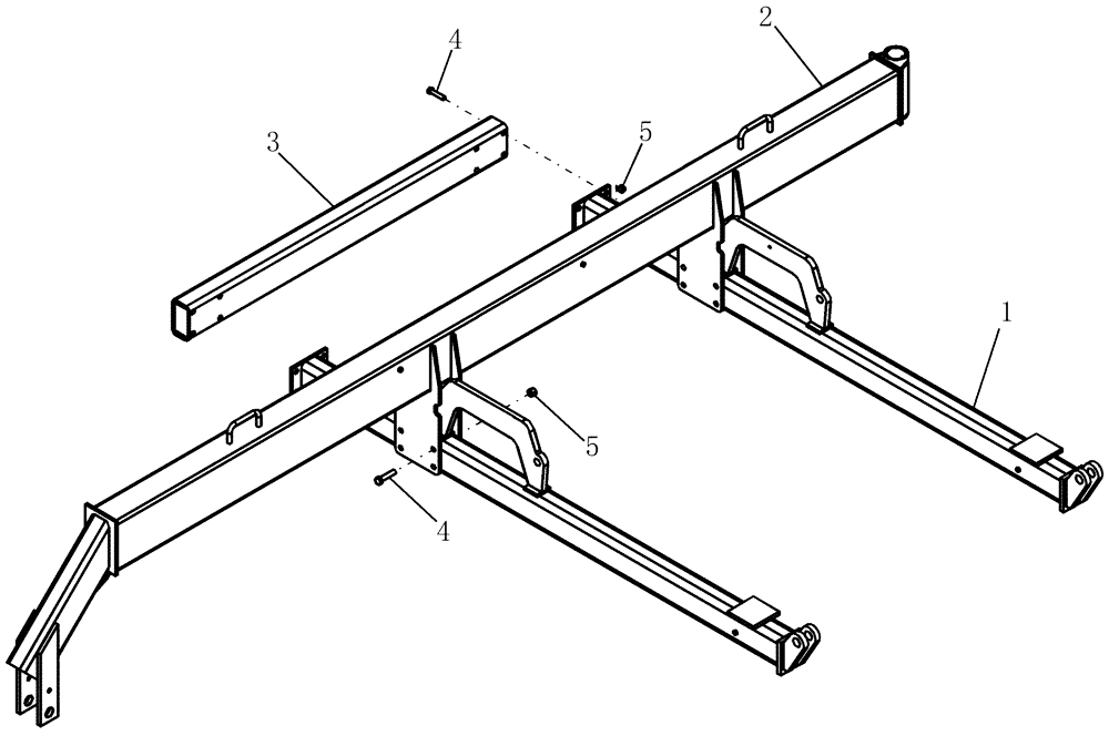 Схема запчастей Case IH 30 - (39.100.02) - WING FRAME (39) - FRAMES AND BALLASTING