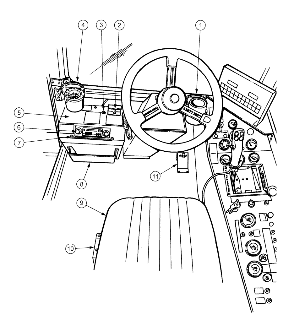 Схема запчастей Case IH SPX2130 - (01-001) - ACCESSORIES Cab Interior