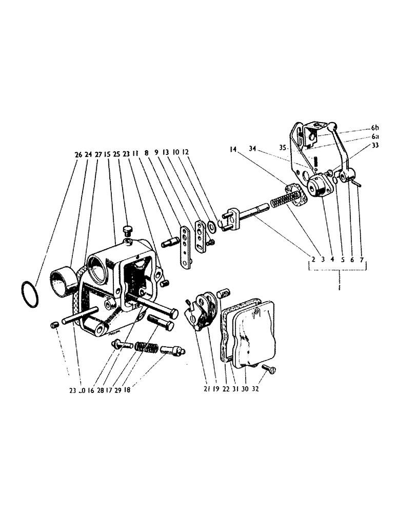 Схема запчастей Case IH 990B - (76) - RAMSHAFT BRACKET AND HOLD MECHANISM (07) - HYDRAULIC SYSTEM