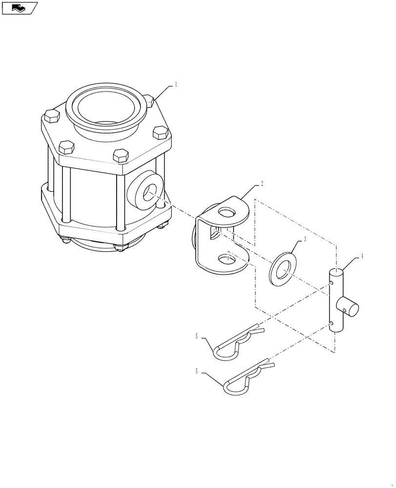 Схема запчастей Case IH 4430 - (40.901.06) - PRODUCT TANK CONTROL VALVE, 3" MANIFOLD, BALL (40 ) - PLUMBING