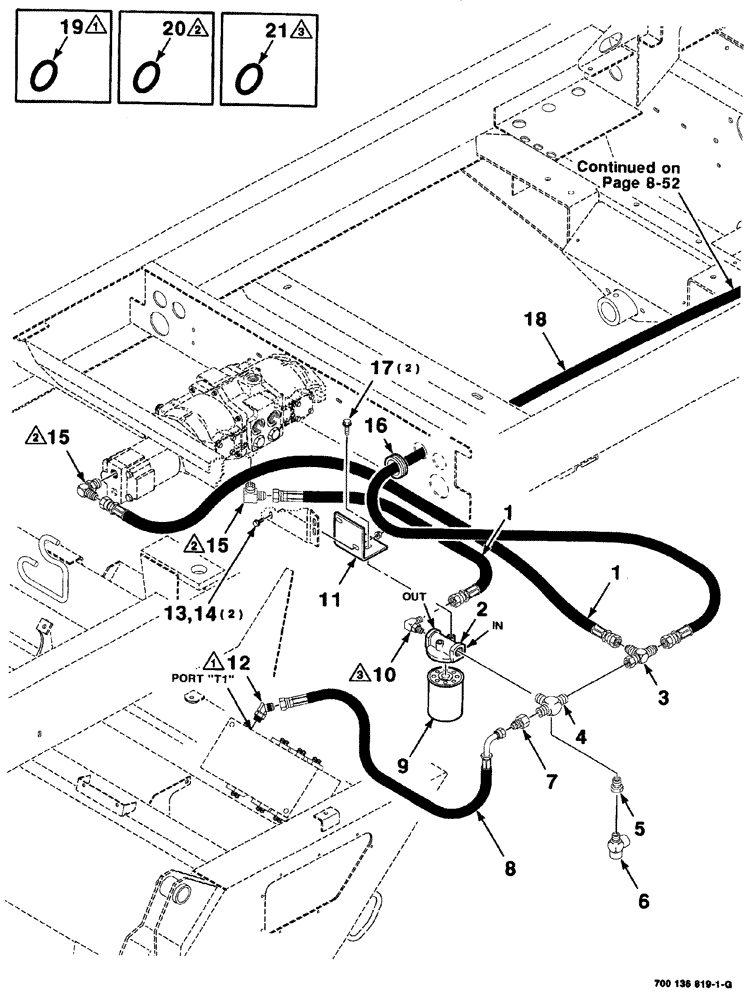 Схема запчастей Case IH 8880HP - (08-050) - HYDRAULIC HEADER DRIVE CHARGE ASSEMBLY - FRONT (35) - HYDRAULIC SYSTEMS