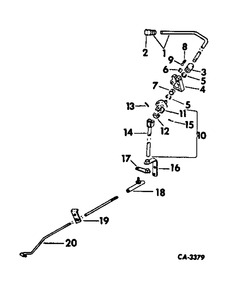 Схема запчастей Case IH 1568 - (12-11) - POWER, GOVERNOR AND FUEL SHUT-OFF CONTROLS, 1568 TRACTORS Power