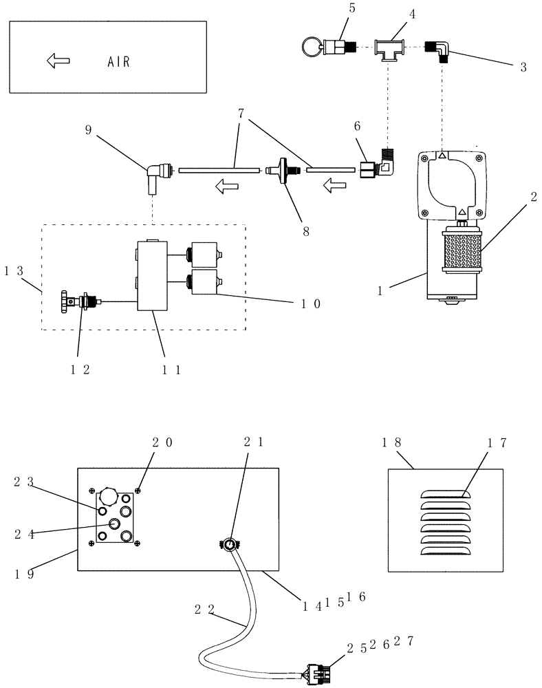 Схема запчастей Case IH 160 - (88.100.17) - ELECTRICAL - POWER UNIT COMPRESSOR DETAILS - MARKER, FOAM (88) - ACCESSORIES
