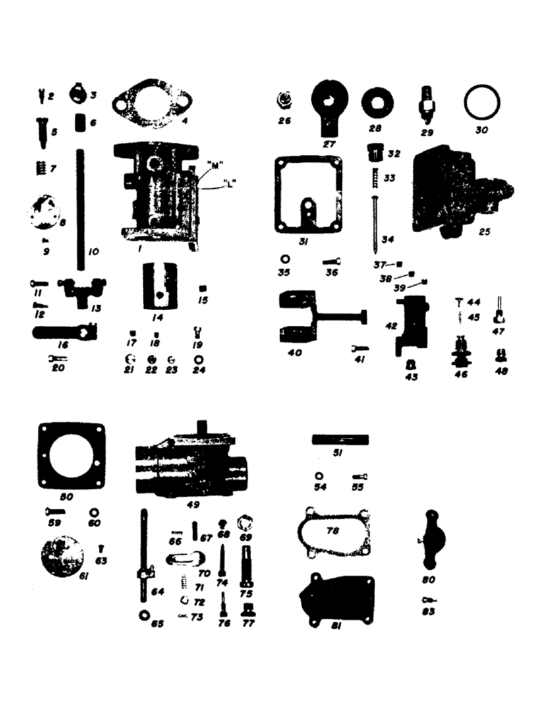 Схема запчастей Case IH LE - (40) - PARTS FOR O5666AB ENSIGN CARBURETOR 