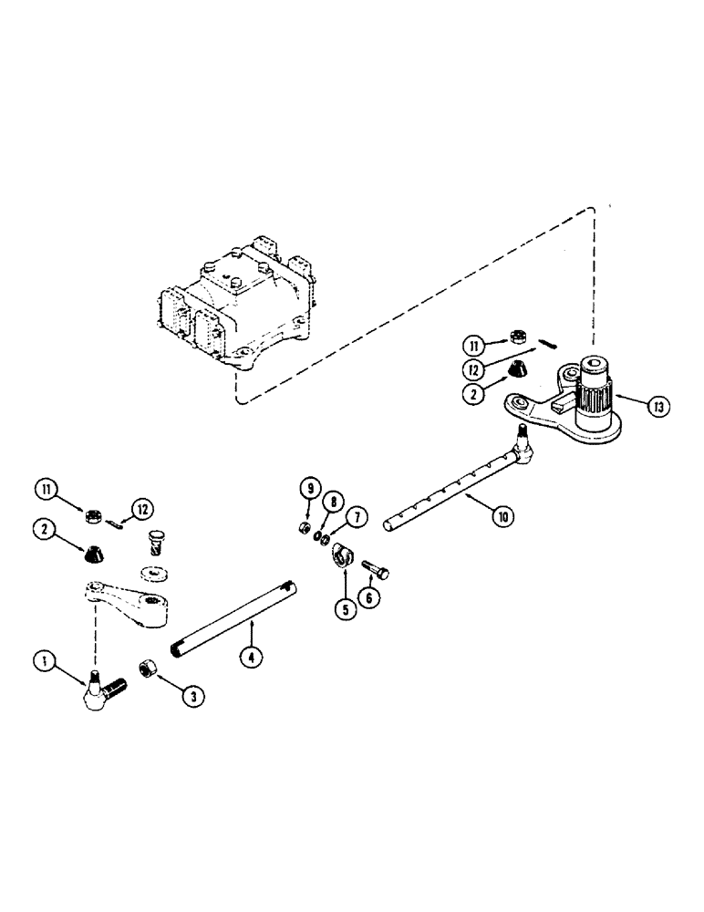 Схема запчастей Case IH 1175 - (092) - TIE RODS, FIRST USED TRACTOR SERIAL NUMBER 8736747 (05) - STEERING