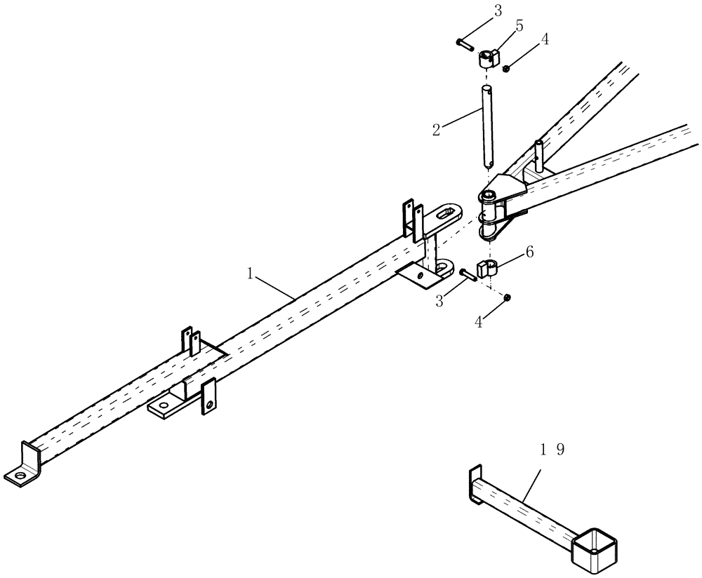 Схема запчастей Case IH 800 - (39.110.15) - HITCH, NH3 (39) - FRAMES AND BALLASTING