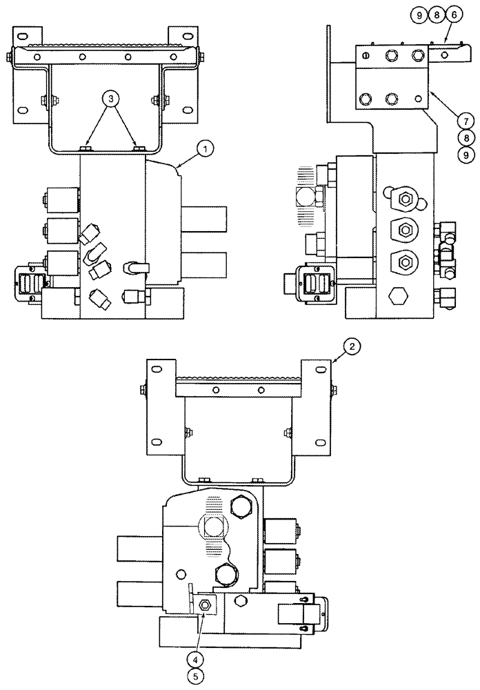 Схема запчастей Case IH 2344 - (08-12) - VALVE, CONTROL - MOUNTING (07) - HYDRAULICS