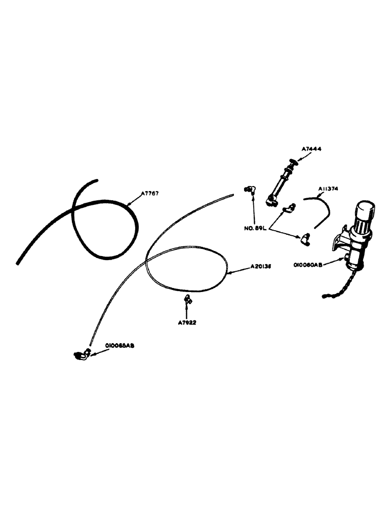 Схема запчастей Case IH 800 - (072) - POWRCEL DIESEL ENGINE, STARTING FLUID PRIMER PUMP AND DISPENSER (02) - ENGINE