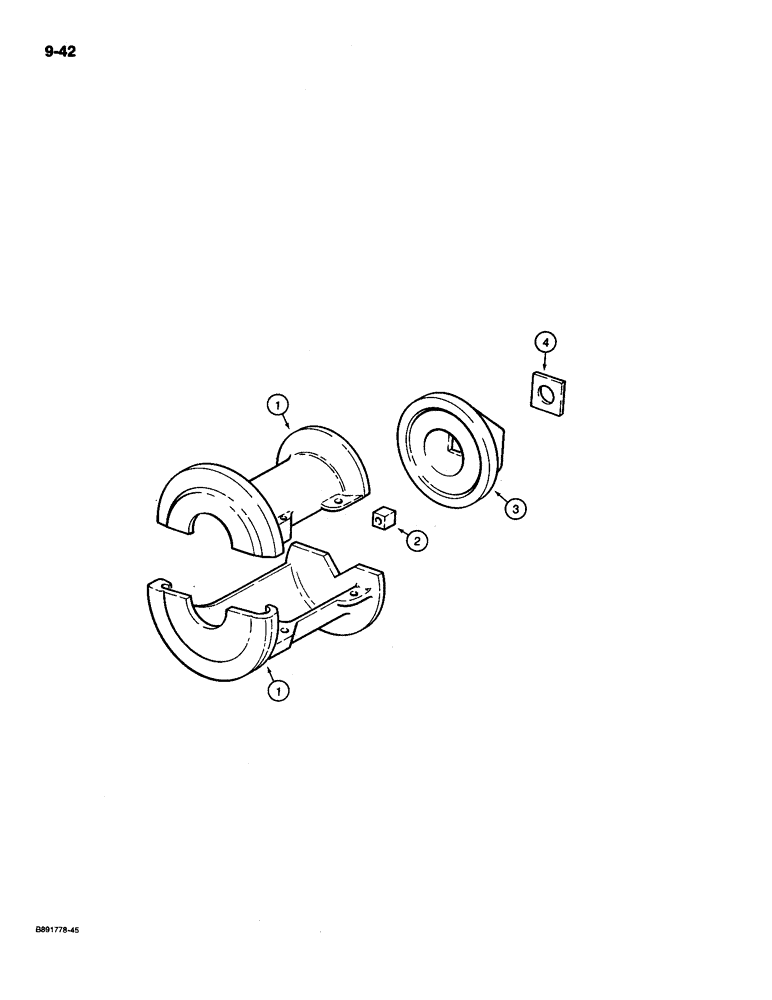 Схема запчастей Case IH 475 - (9-42) - FURROW FILLER (09) - CHASSIS/ATTACHMENTS