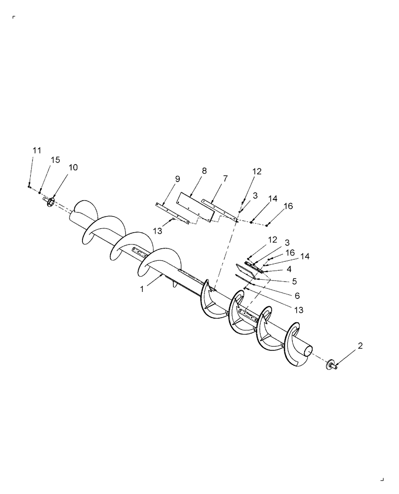 Схема запчастей Case IH RD182 - (58.120.01[07]) - AUGER (58) - ATTACHMENTS/HEADERS