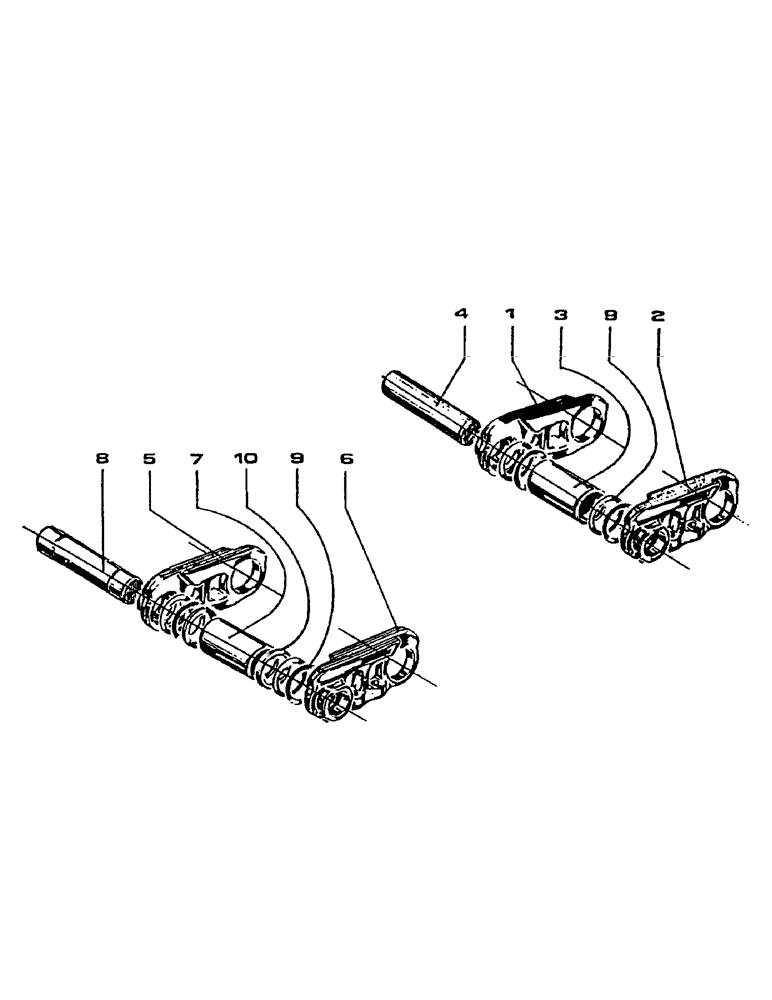 Схема запчастей Case IH 7000 - (A04-65) - TRACK CHAIN, 7700 Mainframe & Functioning Components