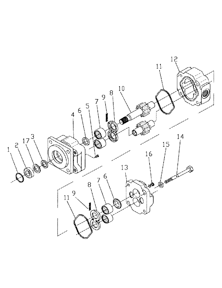 Схема запчастей Case IH 7700 - (B03-14) - HYDRAULIC MOTOR, M50A Hydraulic Components & Circuits