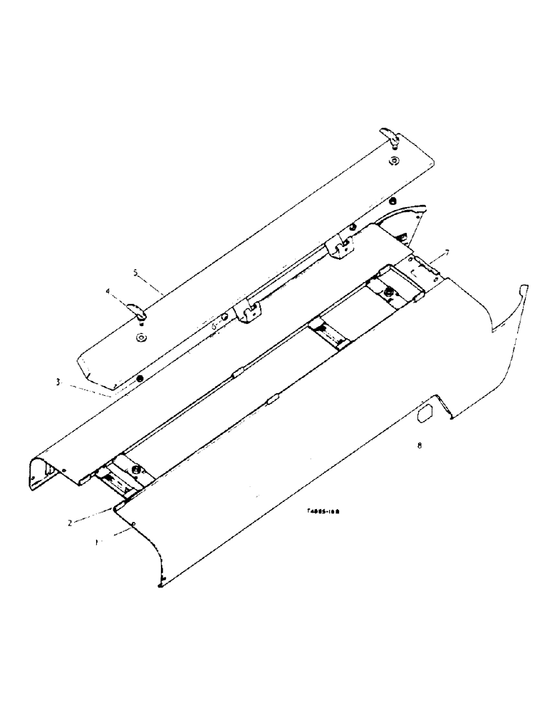 Схема запчастей Case IH 434 - (4-03) - HOOD AND LID - CHASSIS (09) - CHASSIS