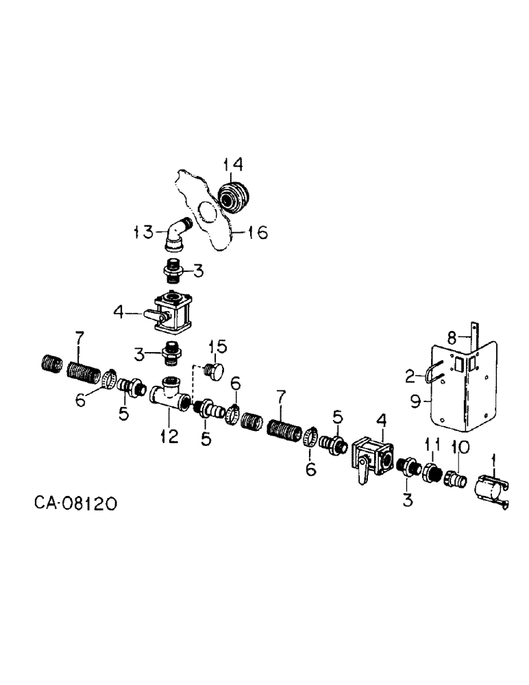 Схема запчастей Case IH 800 - (10-22) - FERTILIZER, CENTRAL FILL PARTS, LIQUID FERTILIZER, UNITS A THRU G, M, S AND T (09) - CHASSIS/ATTACHMENTS