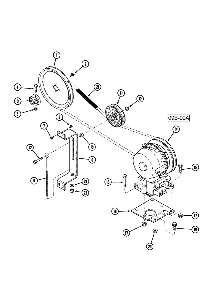 Схема запчастей Case IH 1010 - (09B-08) - KNIFE DRIVE (09) - CHASSIS/ATTACHMENTS