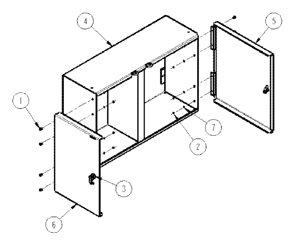 Схема запчастей Case IH SPX4260 - (04-013) - STORAGE BOX GROUP, RH Suspension & Frame