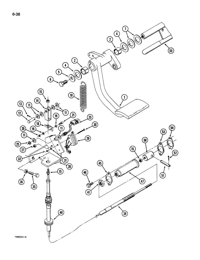 Схема запчастей Case IH 9270 - (6-38) - CLUTCH CONTROL, TRANSMISSION (06) - POWER TRAIN
