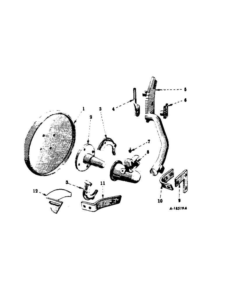 Схема запчастей Case IH A-295 - (S-07) - REAR FURROW WHEEL ATTACHMENT 