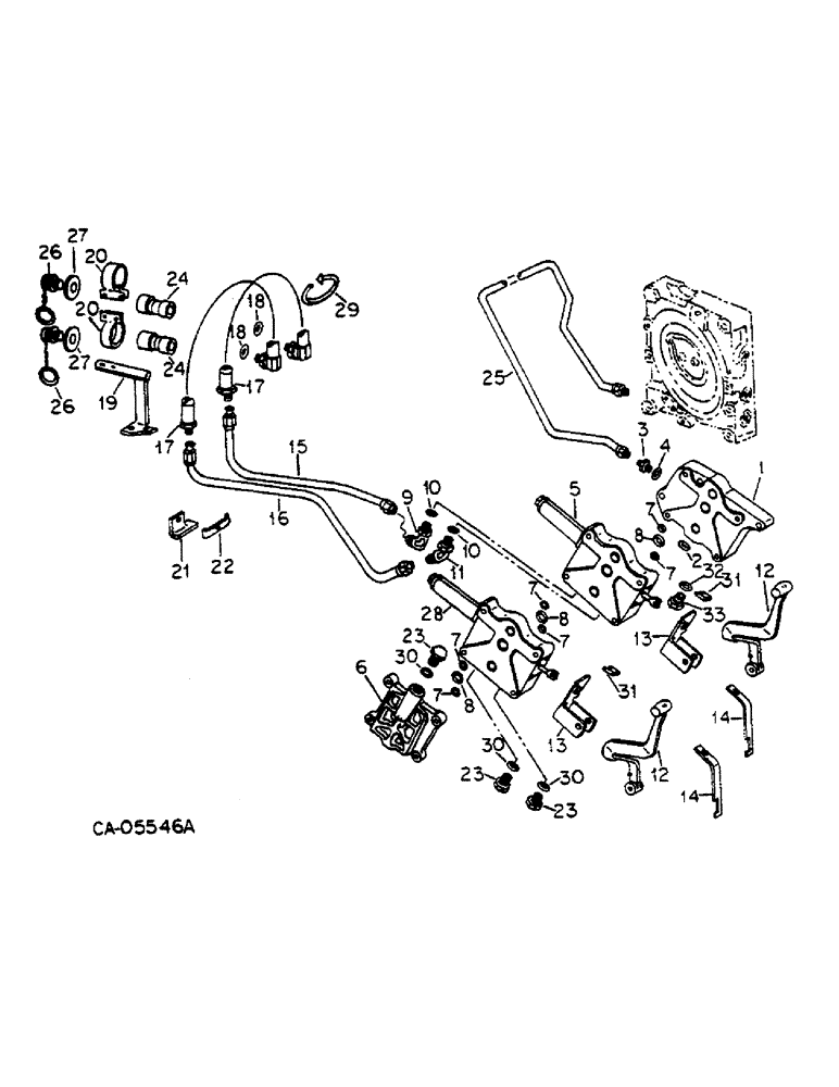 Схема запчастей Case IH 674 - (10-10) - HYDRAULICS, AUXILIARY VALVES AND TUBES, SERIAL NO. 106865 AND ABOVE (07) - HYDRAULICS