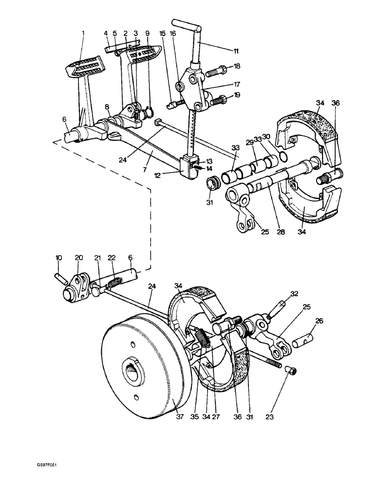 Схема запчастей Case IH 885N - (7-08) - BRAKE PISTON ACTUATOR ASSEMBLY, 885 AND 885N TRACTORS (07) - BRAKES