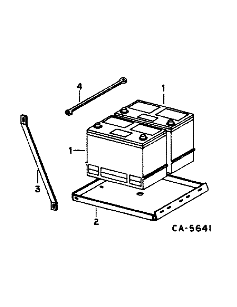 Схема запчастей Case IH 1420 - (08-25) - ELECTRICAL, BATTERY AND MOUNTING (06) - ELECTRICAL