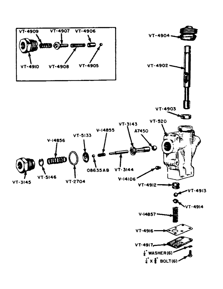 Схема запчастей Case IH VAI-SERIES - (097) - SINGLE CONTROL VALVE ASSEMBLY, VTA2678 AND VTA3015 (08) - HYDRAULICS